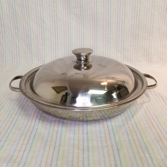 Belgqiue Covered Sauté Pan Skillet Double Handled - Picture 1 of 7